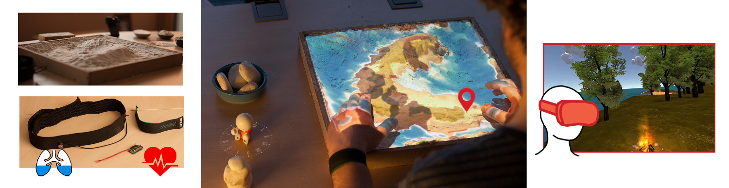 Inner Garden: an augmented sandbox and a multi-modal biofeedback